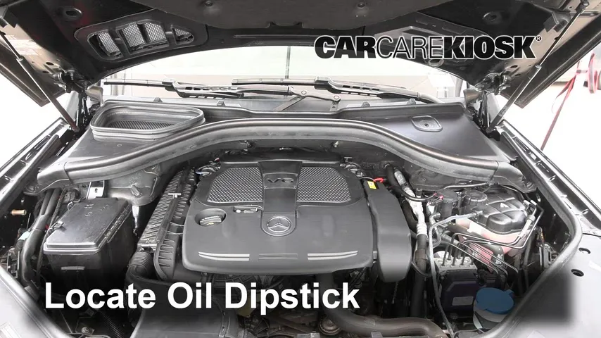 2018 Mercedes-Benz GLE350 4Matic 3.5L V6 Aceite Controlar nivel de aceite